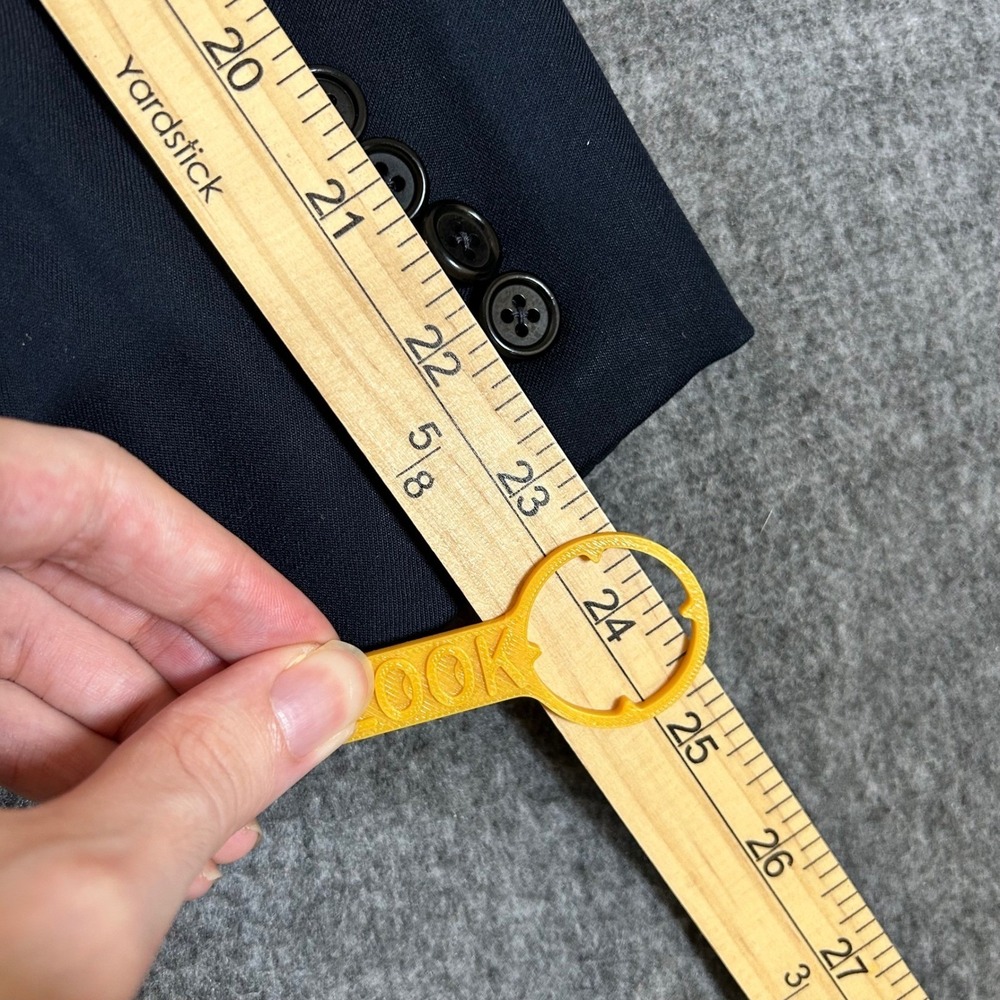 Oxxford Clothes Neiman Marcus Renaissance N3 Navy Super 100s Wool Blazer 44R Men - Picture 11 of 11
